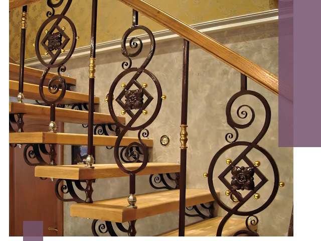 Изготовление кованых лестниц под ключ в Вязьме