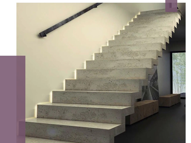 Облицовка бетонных лестниц в Вязьме от 4627 руб/м2
