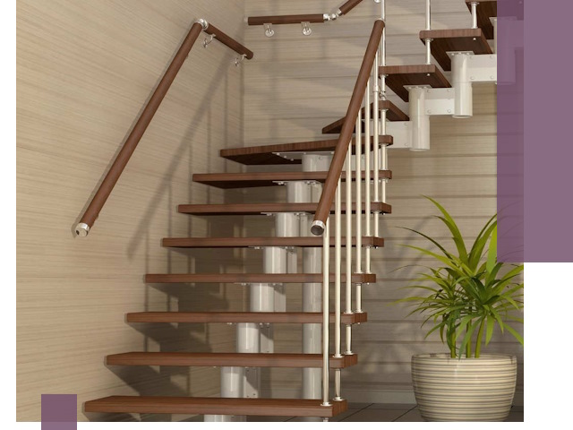 Изготовление модульных лестниц под ключ в Вязьме