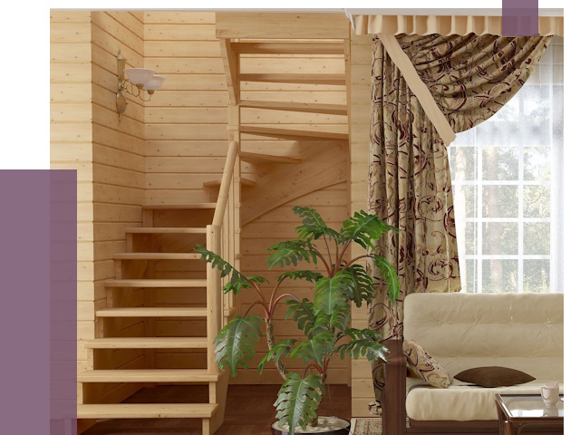 Лестницы для дачи в Вязьме от 76344 руб.  | ПРОЛЁТ-Взь