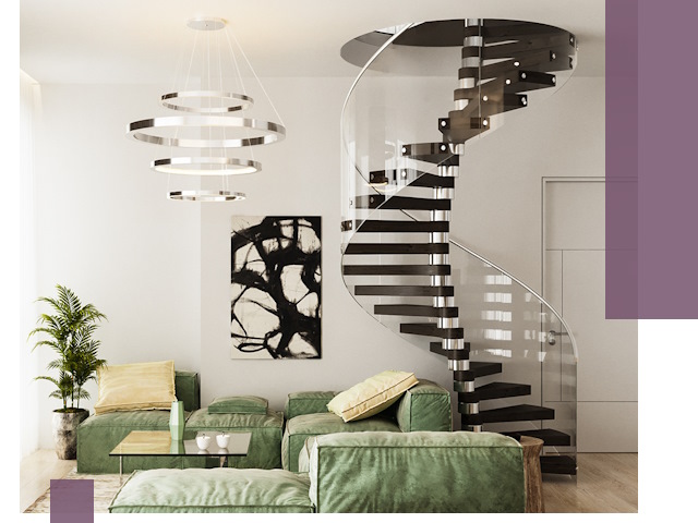 Лестницы для двухуровневой квартиры в Вязьме — изготовление и монтаж