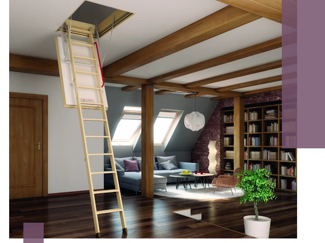 Чердачные лестницы под ключ в Вязьме: изготовление и монтаж