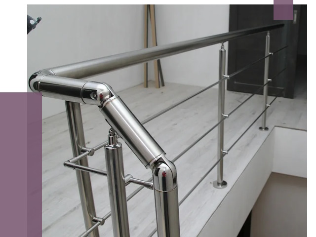 Перила из нержавеющей стали в Вязьме от 9048 руб. под ключ | ПРОЛЁТ-Взь