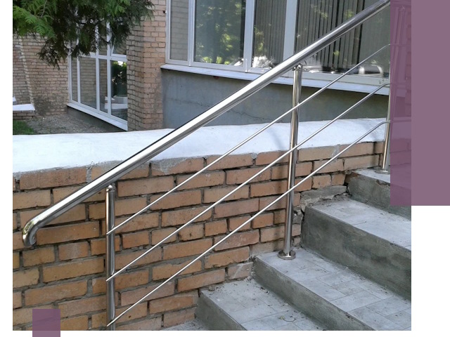 Перила из нержавеющей стали высокого качества в Вязьме