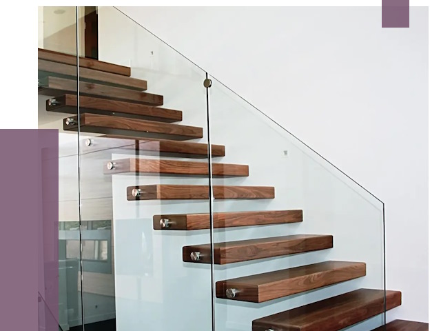 Стеклянные перила для лестницы в Вязьме от 14909 руб.