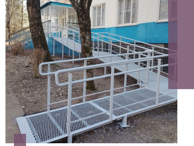Пандусы под ключ в Вязьме: изготовление, монтаж и демонтаж