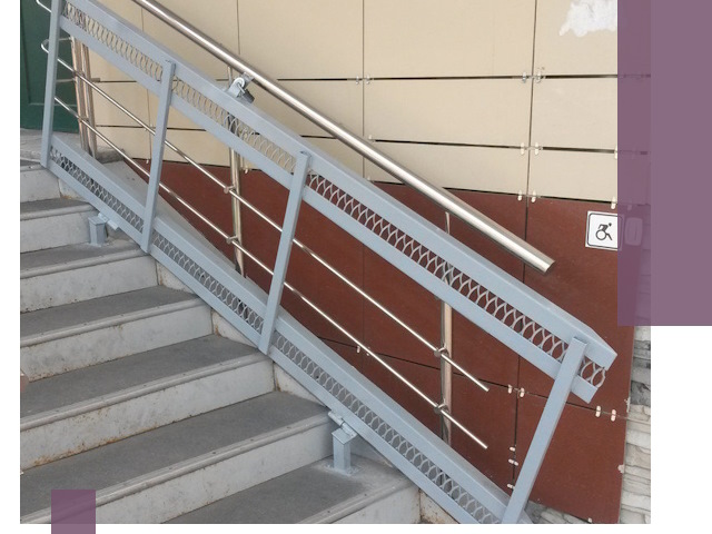 Изготовление откидных пандусов под ключ в Вязьме