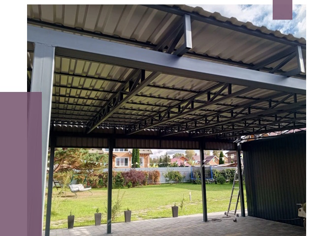 Монтаж навесов в Вязьме от 7403 руб. — установка навеса | ПРОЛЁТ-Взь