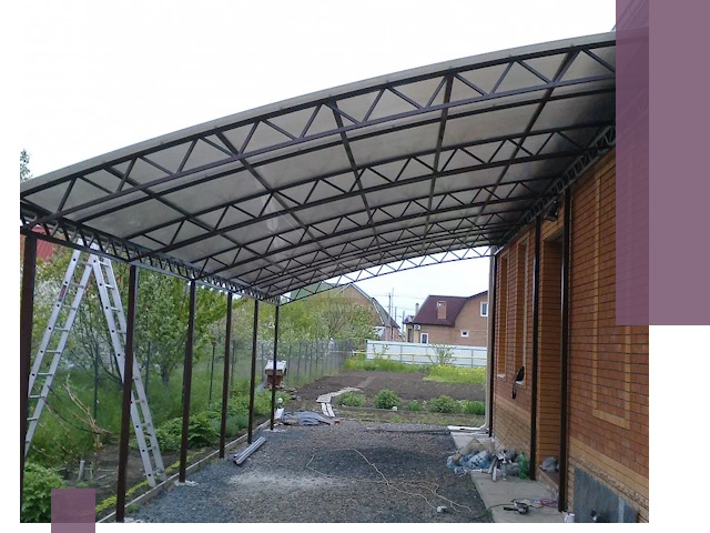 Профессиональный монтаж навесов под ключ в Вязьме