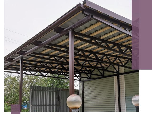 Навесы под ключ в Вязьме: изготовление, монтаж и гарантия