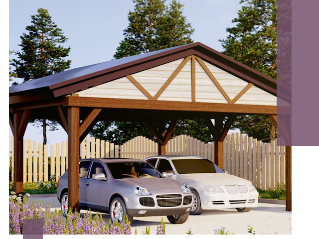 Навесы для автомобиля в Вязьме — изготовление и монтаж