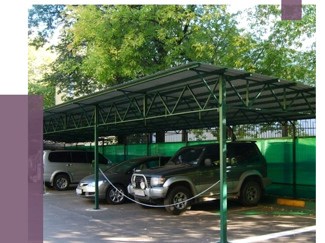Навесы для парковки в Вязьме от 80714 руб. заказать | ПРОЛЁТ-Взь