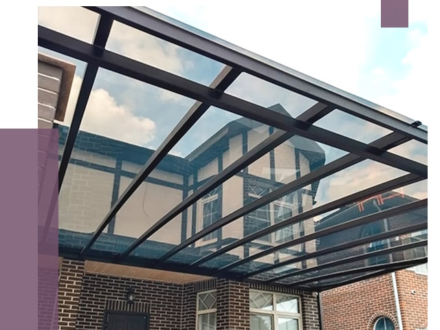 Навесы из поликарбоната в Вязьме от 8657 руб. под ключ — ПРОЛЁТ-Взь