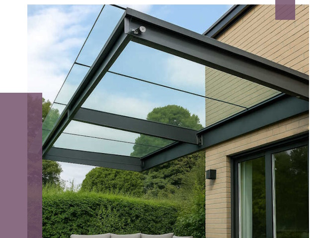 Стеклянные навесы и козырьки в Вязьме от 12338 руб.