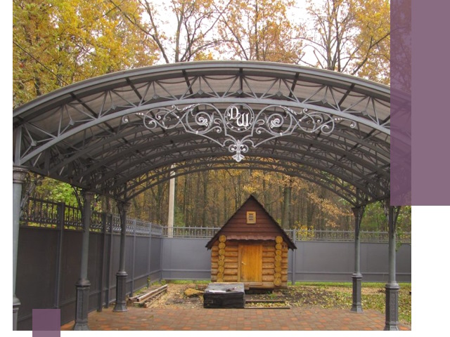 Кованые навесы премиум-класса под заказ в Вязьме