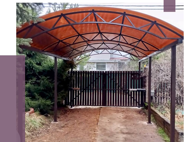 Арочные навесы в Вязьме от 12801 руб. — изготовление и монтаж | ПРОЛЁТ-Взь