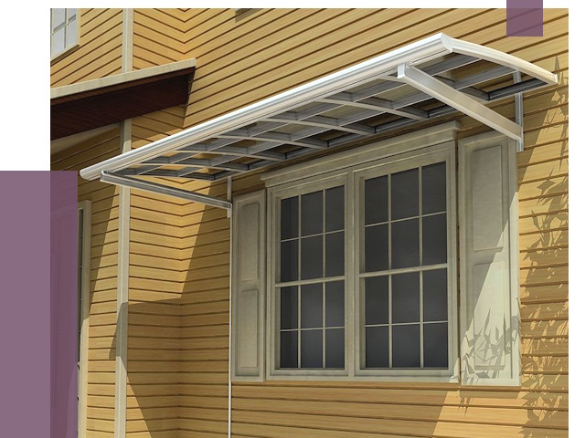 Козырьки над окнами в Вязьме от 7660 руб. — монтаж, покупки | ПРОЛЁТ-Взь