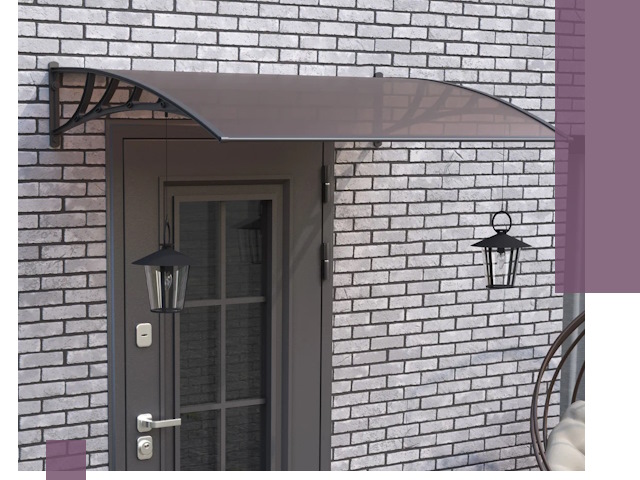 Недорогие козырьки и навесы под ключ в Вязьме