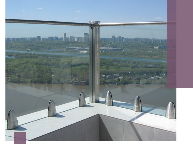 Стеклянные парапеты премиум класса в Вязьме для домов и бизнесов