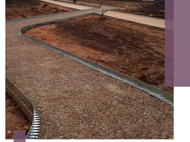 Металлические бордюры под ключ в Вязьме — изготовление и монтаж