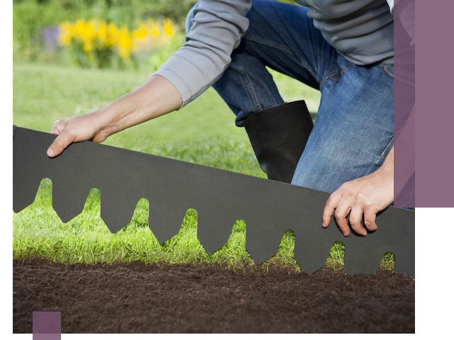 Металлические бордюры для газона в Вязьме — изготовление и монтаж