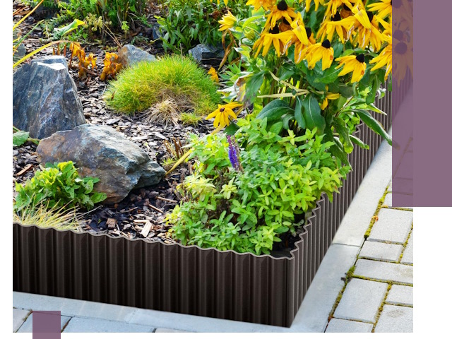 Металлические бордюры для клумб в Вязьме — производство и монтаж