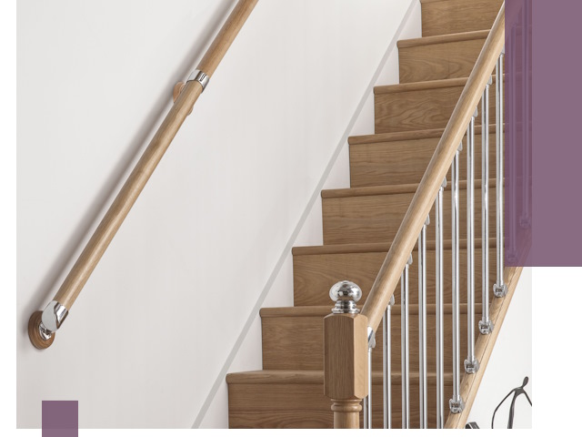 Пристенные поручни из стали и нержавейки под монтаж в Вязьме